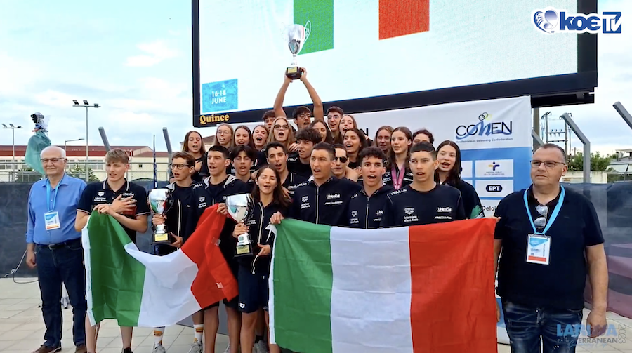 Scopri di più sull'articolo L’Italia vince la Coppa Comen • Mediterranean Swimming Cup 2023.