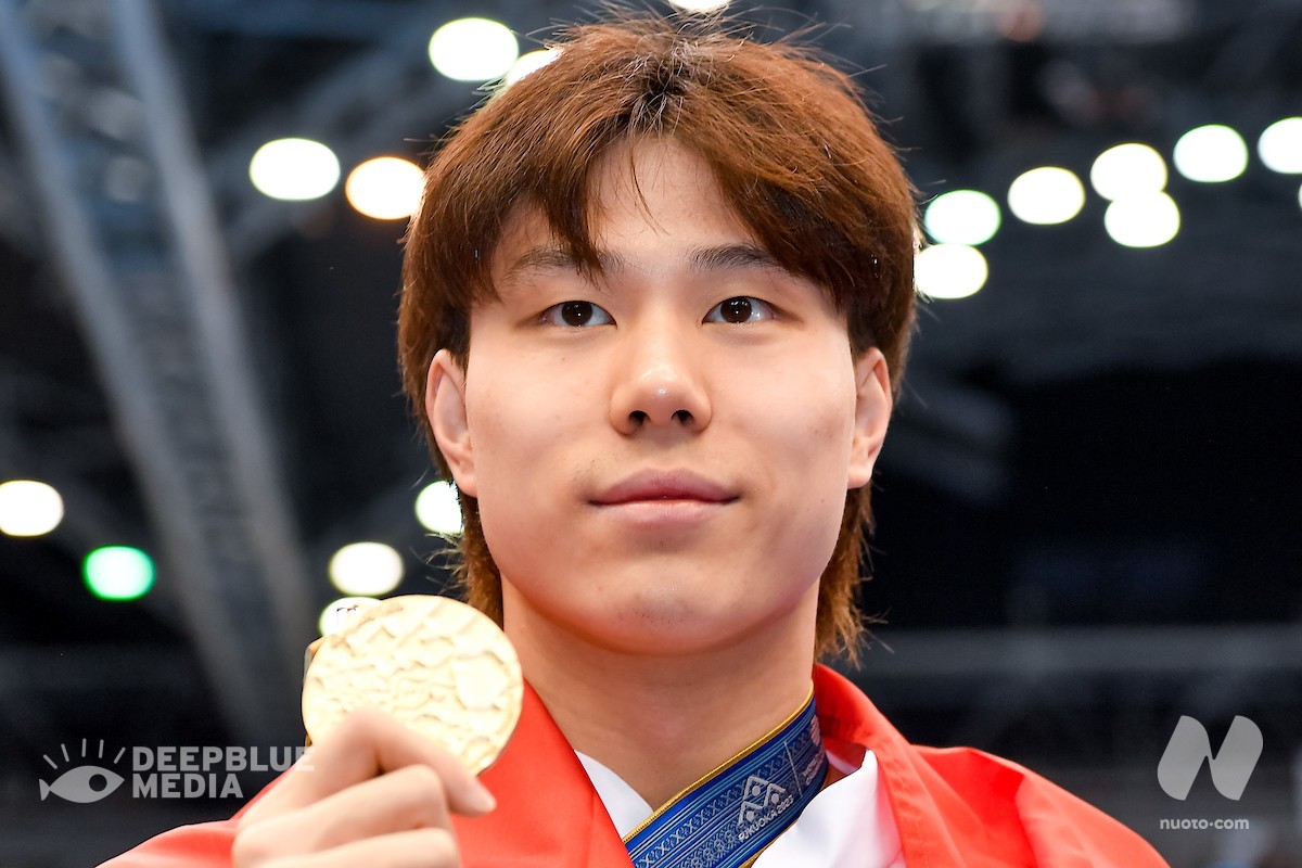 Scopri di più sull'articolo Asian Games 2023. Day 5. Haiyang Qin: 200 rana (2.07.03). Pan Zhanle: 100 stile libero (47.06)