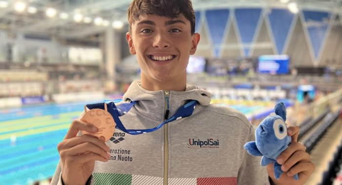 WCJ Netanya 2023. (Day 4).  Lorenzo Ballarati di bronzo nello sprint dello stile libero. 4X200 ai piedi del podio con RIJ di Alessandro Ragaini in prima frazione (1.47.24).