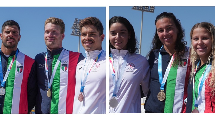 Scopri di più sull'articolo Mediterranean Beach Games. 5 km. Vincono Bridi e Guidi. Quattro azzurri sul podio.