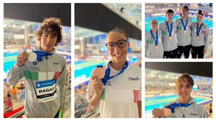 Scopri di più sull'articolo WCJ Netanya 2023. (Day 2). Alessandro Ragaini ancora d’argento con il RIJ dei 200 stile libero (1.47.28). Christian Bacico, Paola Borelli e 4×100 mista mixed al bronzo.