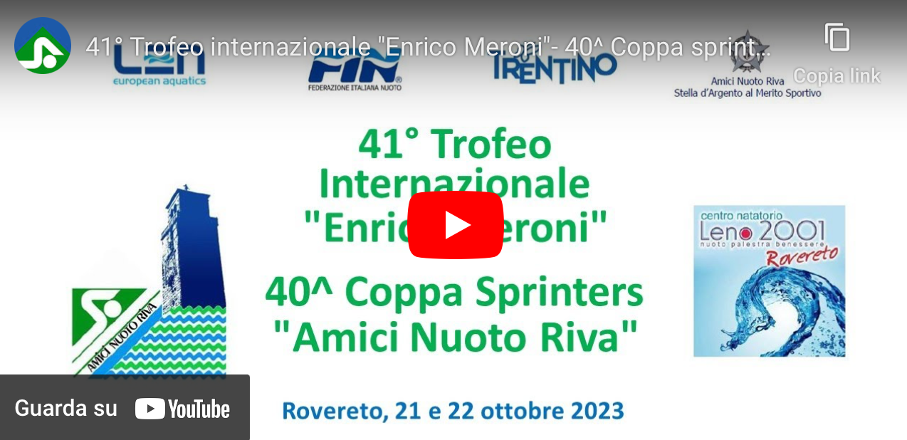 Scopri di più sull'articolo Primi risultati dal 41° Trofeo Meroni. In vasca corta a Rovereto.