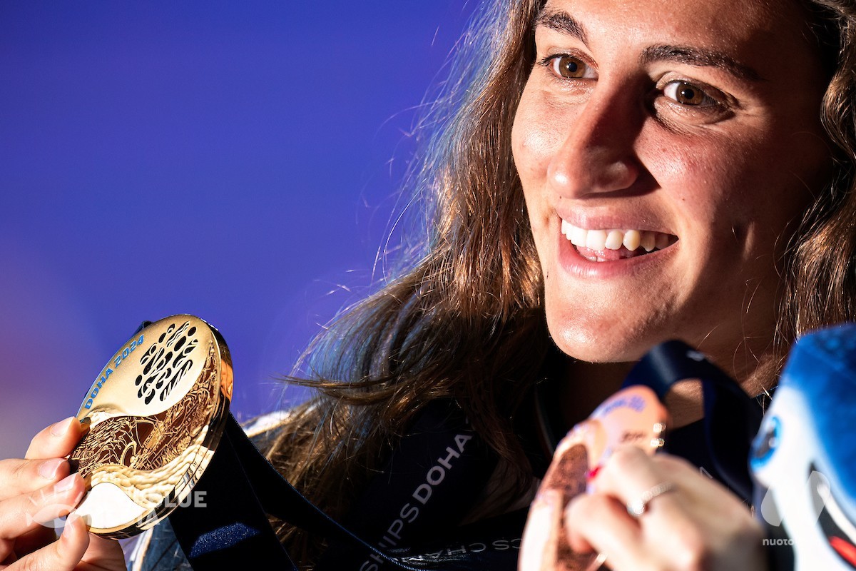 Scopri di più sull'articolo Doha. Day 3.  Simona Quadarella 1500 metri d’Oro con Pass Olimpico. Finale per Razzetti con Pass Olimpico, Martinenghi e Cerasuolo.