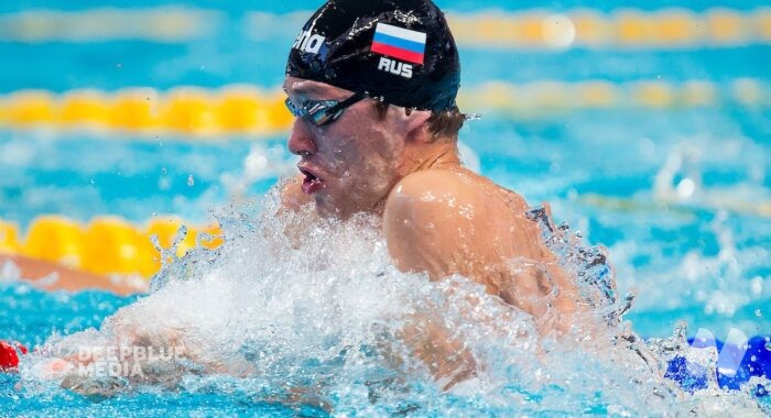 Swim Wars 2024. Day 1. Egor Kornev: 100 stile libero (48.04). Kirill Prigoda: 200 rana (2.08.73). Miron Lifintsev vince su Kliment Kolesnikov.