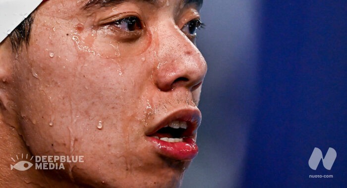 Cina. Campionati nazionali. D5. Pan Zhanle: 100 stile libero (46.97) – Yang Junxuan (52.68). Qin Haiyang: 200 rana (2:08.87)