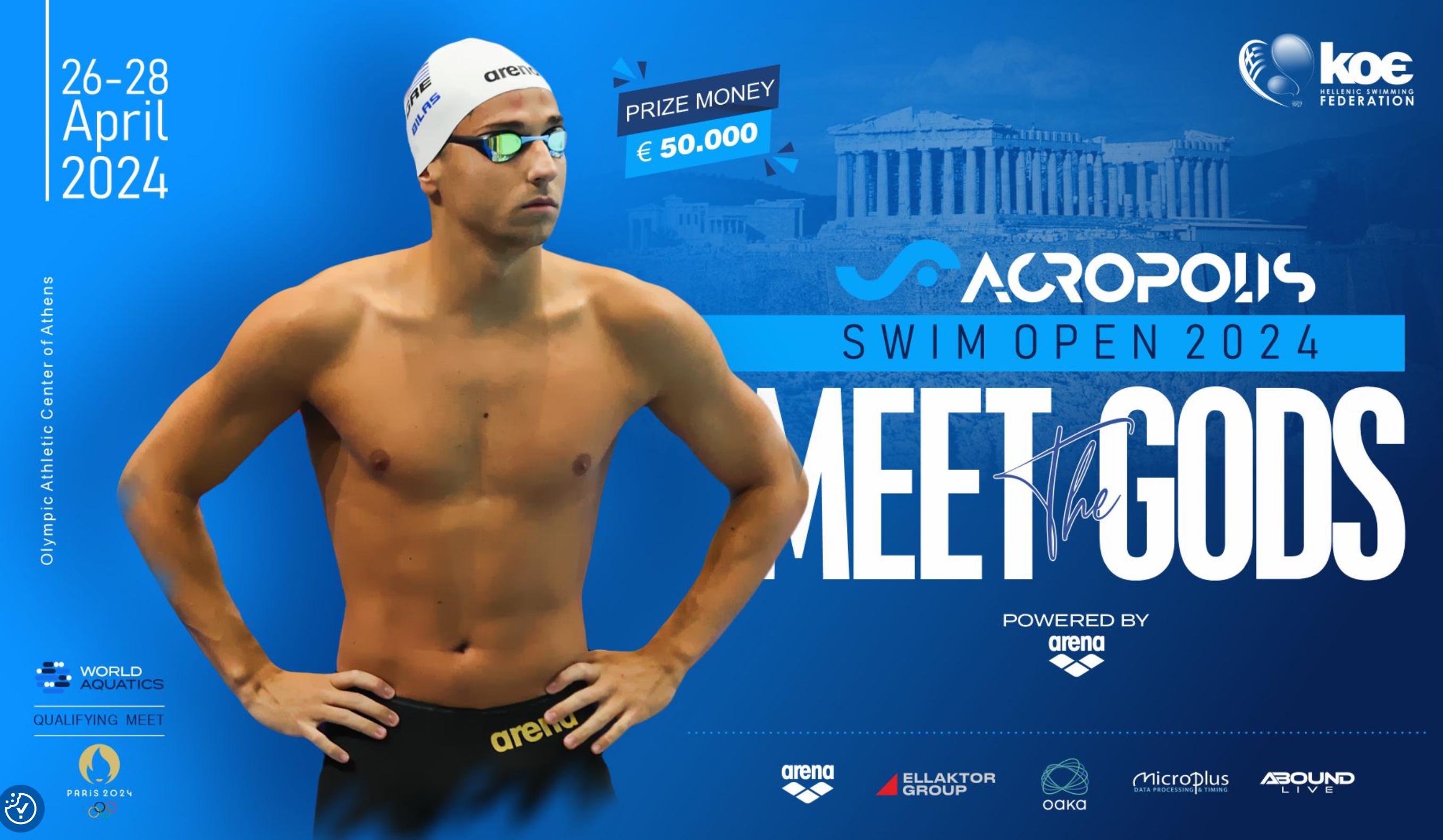 Scopri di più sull'articolo Acropolis Swim Open 2024. D2 (Batterie). Tutti gli azzurri qualificati per le finali.